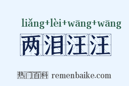 两泪汪汪是什么意思的图片